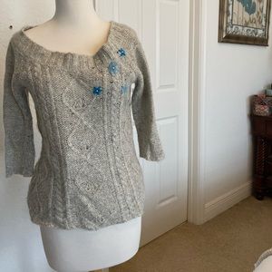 Free People M wool/nylon blend heather gray